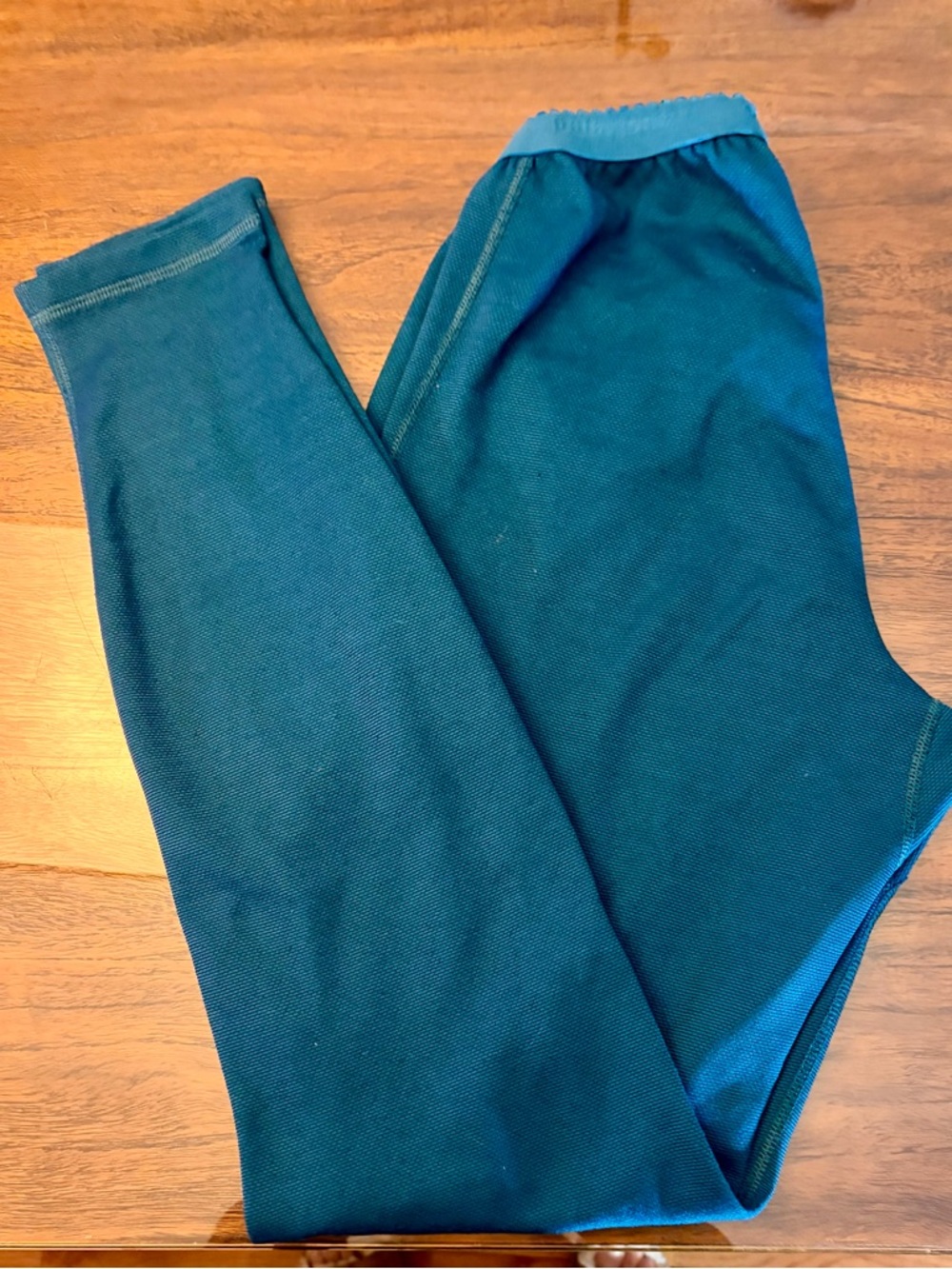 Patagonia Teal Leggings/Base layer Medium